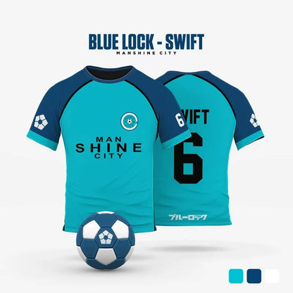 Blue Lock Manshine City Cartoon Anime Cosplay Men Jersey Summer Short Sleeve Children Tee Tops 2024 Fashion Women T-Shirt