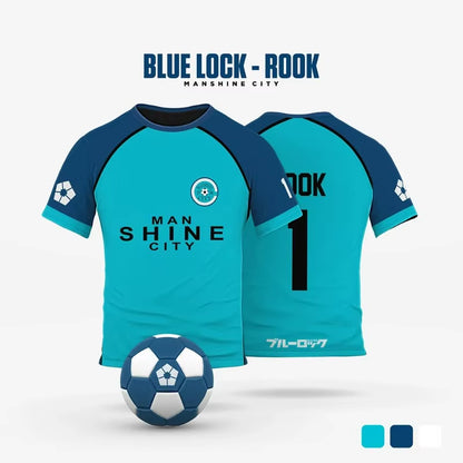 Blue Lock Manshine City Cartoon Anime Cosplay Men Jersey Summer Short Sleeve Children Tee Tops 2024 Fashion Women T-Shirt