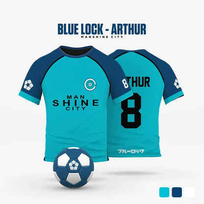 Blue Lock Manshine City Cartoon Anime Cosplay Men Jersey Summer Short Sleeve Children Tee Tops 2024 Fashion Women T-Shirt