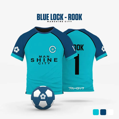 Blue Lock Manshine City Cartoon Anime Cosplay Men Jersey Summer Short Sleeve Children Tee Tops 2024 Fashion Women T-Shirt